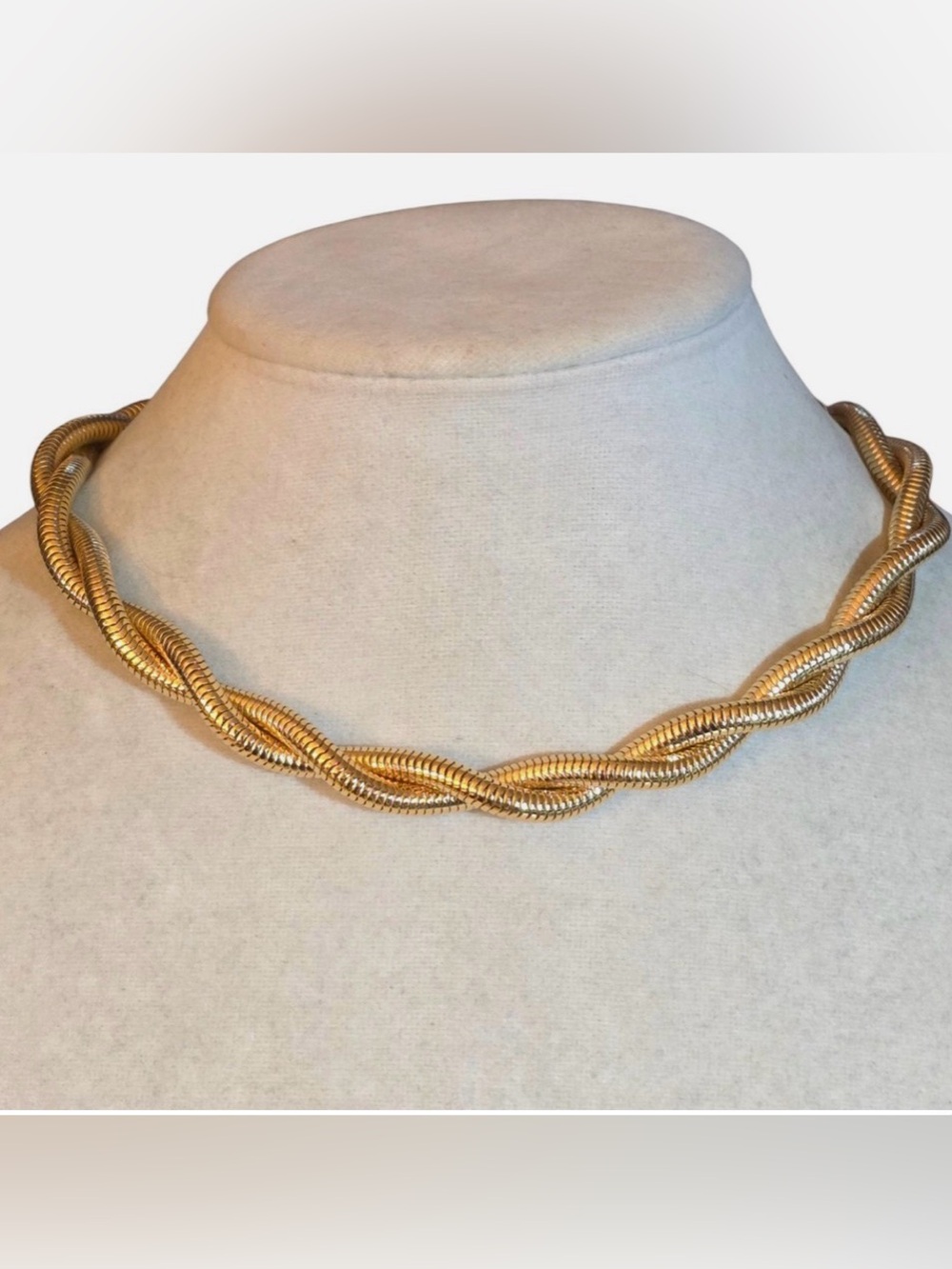 Monet Gold-Tone Double-Twist Snake Chain Necklace